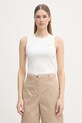 Tommy Hilfiger top dámsky bavlnený biela WW0WW47806