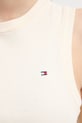 Tommy Hilfiger top damski bawełniany WW0WW47806 beżowy