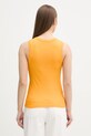 Odzież Tommy Hilfiger top damski bawełniany WW0WW47806 pomarańczowy