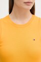 Tommy Hilfiger top damski bawełniany WW0WW47806 pomarańczowy