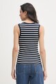 Odzież Tommy Hilfiger top damski bawełniany WW0WW47806 granatowy