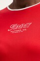 Tommy Hilfiger t-shirt damski bawełniany WW0WW49245 czerwony