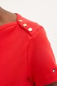 Tommy Hilfiger t-shirt damski bawełniany WW0WW49250 czerwony