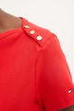 Tommy Hilfiger t-shirt damski bawełniany WW0WW49250 czerwony