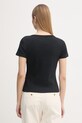 Abbigliamento Tommy Hilfiger t-shirt da donna in cotone WW0WW49250 nero