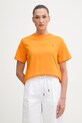 Tommy Hilfiger t-shirt damski bawełniany pomarańczowy WW0WW49646