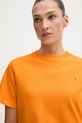Tommy Hilfiger t-shirt damski bawełniany pomarańczowy WW0WW49646