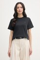 Tommy Hilfiger tričko dámske bavlnené čierna WW0WW49646