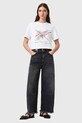 Odzież AllSaints t-shirt bawełniany HEARTACHE W081JE biały