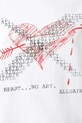 AllSaints t-shirt bawełniany HEARTACHE W081JE biały