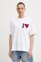 Odzież AllSaints t-shirt bawełniany LOVER W082JE biały