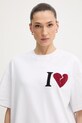 AllSaints t-shirt bawełniany LOVER biały W082JE