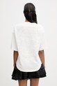 Odzież AllSaints T-shirt oversize damski bawełniany PALOMA W087JE beżowy