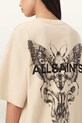 AllSaints t-shirt bawełniany HALIS W140JE beżowy
