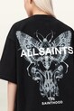 AllSaints oversize tričko dámské bavlněné HALIS W140JE černá