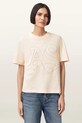AllSaints t-shirt bawełniany LISA beżowy W148JE