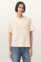 AllSaints t-shirt bawełniany LISA beżowy W148JE