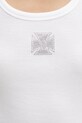 VETEMENTS top Crystal Biker Cross biały WE76TT534W
