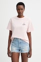 Odzież Levi's t-shirt bawełniany LS VINTAGE TEE BETTER TOGETHER 008Q6 różowy