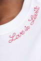 Levi's t-shirt bawełniany LS FAVORITE TEE SWEET HEART 008Q7 biały