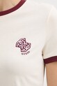 Guess t-shirt damski bawełniany GRETA V6GI05.K2966 beżowy