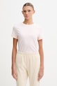 Guess t-shirt damski bawełniany GRETA różowy V6GI05.K2966