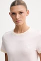 Guess t-shirt damski bawełniany GRETA różowy V6GI05.K2966