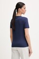 Ρούχα Guess t-shirt γυναικείο βαμβακερό με ελαστάν SIENA V6GI07.K2968 σκούρο μπλε