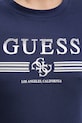 Guess t-shirt γυναικείο βαμβακερό με ελαστάν SIENA V6GI07.K2968 σκούρο μπλε
