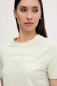 Guess T-shirt damski bawełniany z elastanem SIENA zielony V6GI07.K2968