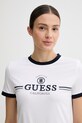 Guess t-shirt damski bawełniany MILA biały V6GI08.K2975