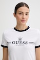 Guess t-shirt damski bawełniany MILA biały V6GI08.K2975