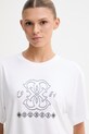 Guess T-shirt damski z wiskozy GABI biały V6GI10.K2977