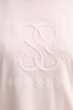 Guess T-shirt damski z wiskozy GABI różowy V6GI10.K2977