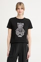 Guess футболка для женщин из хлопка с эластаном ROMY чёрный V6GI12.K3325