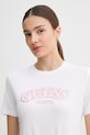 Guess t-shirt damski z wiskozy LEONA biały V6GI15.K2982
