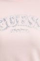 Guess t-shirt damski z wiskozy LEONA V6GI15.K2982 różowy