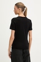 Odzież Guess t-shirt damski z wiskozy LEONA V6GI15.K2982 czarny