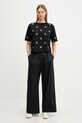 Guess футболка женская хлопковая SILVY V6GI18.K2985 чёрный SS26