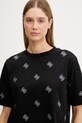 Guess футболка женская хлопковая SILVY чёрный V6GI18.K2985