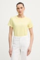 Guess basic tričko ženské bavlněné žlutá W6GI10.K3025