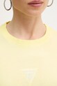 Guess basic tričko ženské bavlněné žlutá W6GI10.K3025