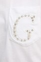 Guess kratka majica ženska bombažna W6GI17.K3037 bela