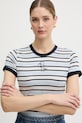 Guess t-shirt basic Γυναικείο με μοντάλ μπλε W6GI18.K3040