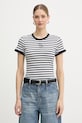 Guess Γυναικείο Basic t-shirt με μοντάλ σκούρο μπλε W6GI18.K3040