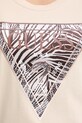 Guess T-shirt damski bawełniany z elastanem W6GI19.K3042 beżowy