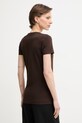 Odjeća Guess majica ženska od pamuka s elastanom W6GI19.K3042 smeđa