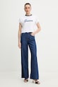 Guess T-shirt damski bawełniany W6GI31.K3224 biały SS26