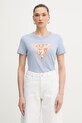 Дамска памучна тениска Guess син W6GP03.K2754
