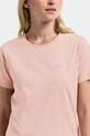 Didriksons t-shirt damski bawełniany HOLLY 505852 różowy